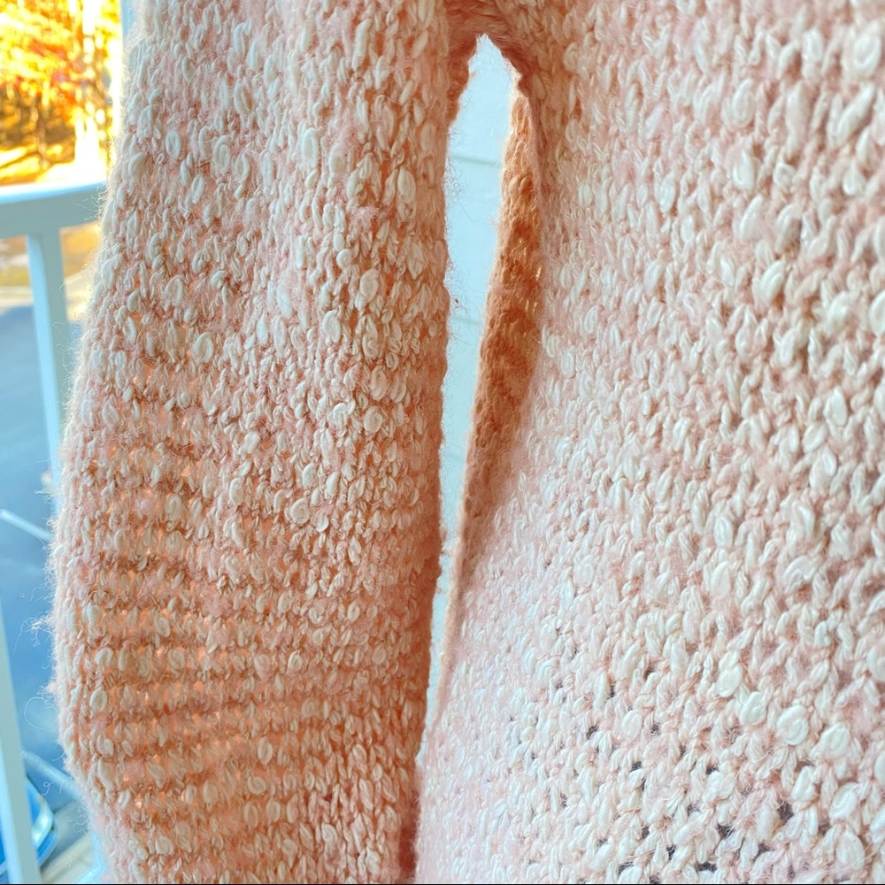 MADEWELL PINK BAEZ PULLOVER BALLOON SLEEVE SWEATER - Picture 7 of 9